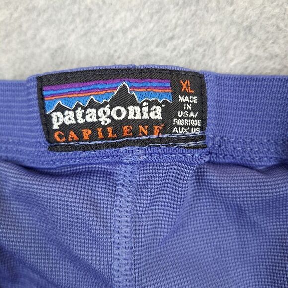Patagonia Capilene Bottom Base Layer Men XL Blue Long Johns Leggings - Picture 7 of 10